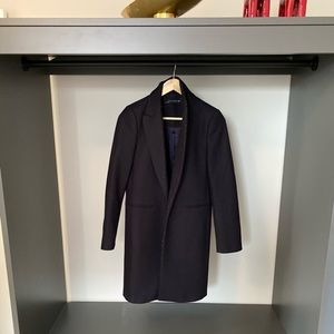 Zara Navy overcoat